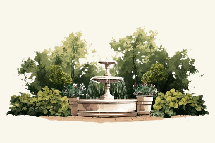 Fountain divider